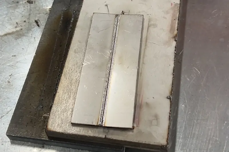 Cleaning Welds - After