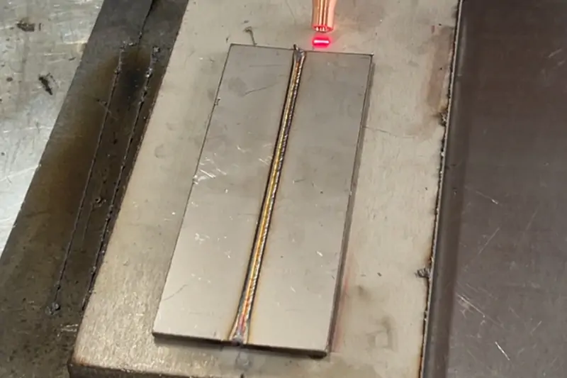 Cleaning Welds - Before