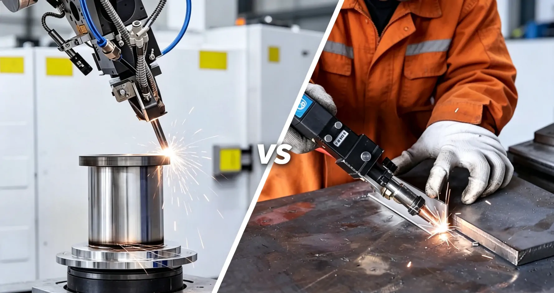 Hàn laser tự động so với hàn laser cầm tay