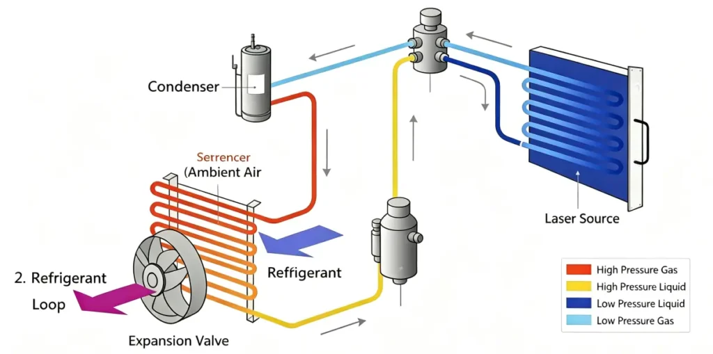 Refrigerant-Cooled Handheld Laser Welde  working